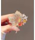 XSB110 - Golden Maple Leaf Saree Brooch